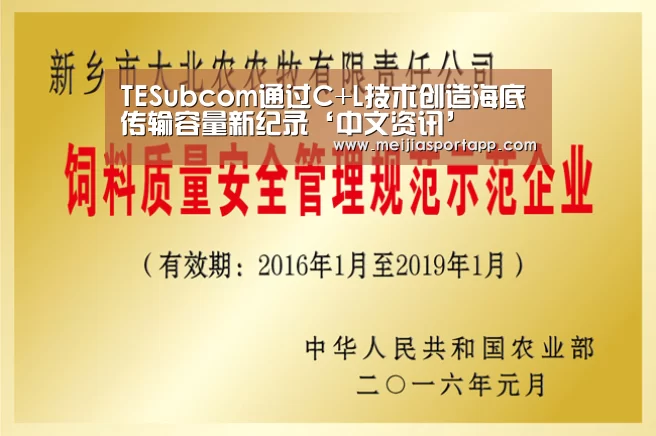 TESubcom通过C+L技术创造海底传输容量新纪录‘中文资讯’(图2) 2026美加墨