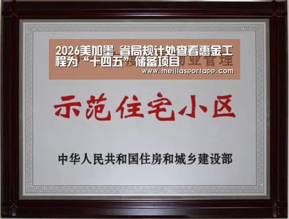 2026美加墨_省局规计处查看惠金工程为“十四五”储备项目(图3) 2026美加墨
